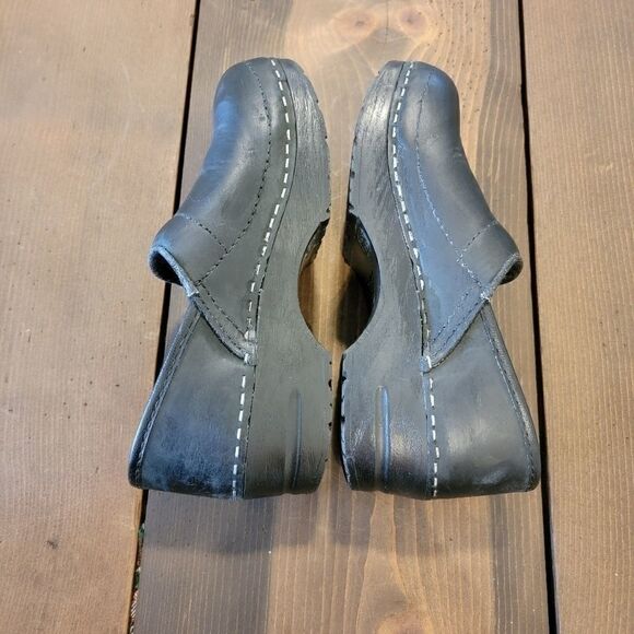 Sanita Youth Black Leather Clogs EU 31 (US 1.5) - Picture 3 of 6